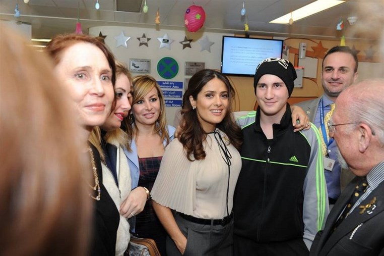 Salma Hayek Visits CCCL